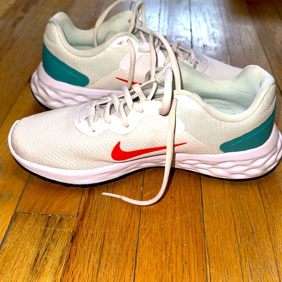 Nike Revolution 6 White Washed Teal-Sz 8 Sneaker - Picture 5 of 8
